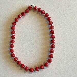 RED BEADS NECKLACE